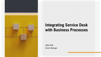 Integrating Service Desk With Business Processes PPT Mockup AT
