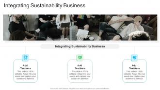 Integrating Sustainability Business In Powerpoint And Google Slides Cpb