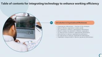 Integrating Technology To Enhance Working Efficiency Strategy CD V Unique Informative
