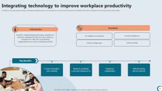Integrating Technology To Enhance Working Efficiency Strategy CD V Engaging Informative