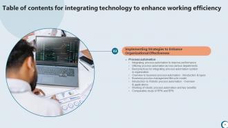 Integrating Technology To Enhance Working Efficiency Strategy CD V Idea Analytical