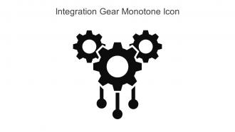 Integration Gear Monotone Icon In Powerpoint Pptx Png And Editable Eps Format