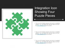 Integration Icon Showing Four Puzzle Pieces