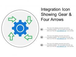 Integration icon showing gear and four arrows