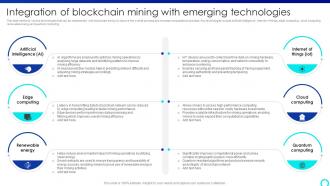 Integration Of Blockchain Mining With Mastering Blockchain Mining A Step By Step Guide BCT SS V