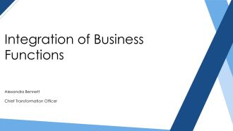 Integration of Business Functions PPT Summary VA