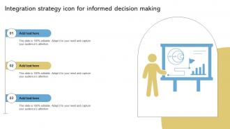 Integration Strategy Icon For Informed Decision Making