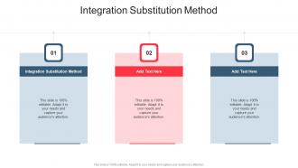 Integration Substitution Method In Powerpoint And Google Slides Cpb
