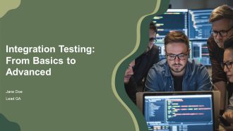 Integration Testing From Basics To Advanced PPT Designs AT