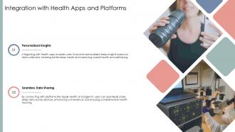 Integration With Health Apps And Platforms Sleep Tracker Ppt Slides ST AI SS
