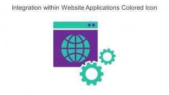 Integration Within Website Applications Colored Icon In Powerpoint Pptx Png And Editable Eps Format