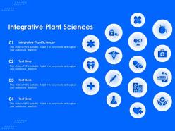 Integrative plant sciences ppt powerpoint presentation outline tips