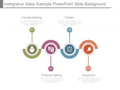 Integrative sales example powerpoint slide background