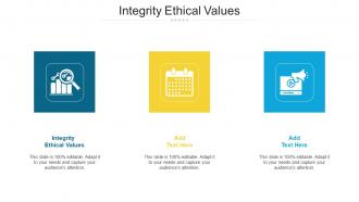 Integrity Ethical Values Ppt Powerpoint Presentation Professional Model Cpb