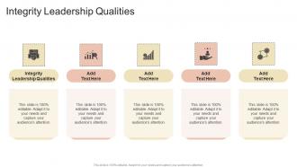 Integrity Leadership Qualities In Powerpoint And Google Slides Cpb