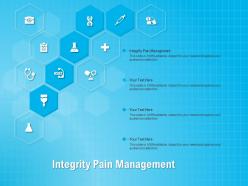 Integrity pain management ppt powerpoint presentation infographic template design