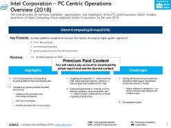 Intel corporation pc centric operations overview 2018