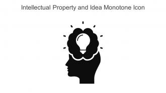 Intellectual Property And Idea Monotone Icon In Powerpoint Pptx Png And Editable Eps Format