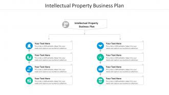 Intellectual property business plan ppt powerpoint presentation ideas example topics cpb