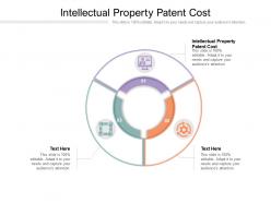 Intellectual property patent cost ppt powerpoint presentation slides guide cpb