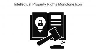 Intellectual Property Rights Monotone Icon In Powerpoint Pptx Png And Editable Eps Format