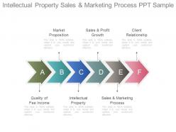 Intellectual property sales and marketing process ppt sample