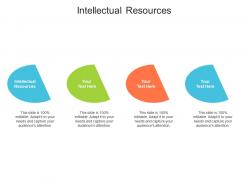 Intellectual resources ppt powerpoint presentation infographic template model cpb