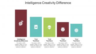 Intelligence creativity difference ppt powerpoint presentation show visuals cpb