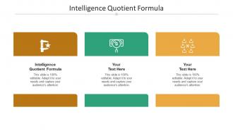 Intelligence quotient formula ppt powerpoint presentation portfolio icons cpb