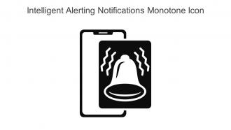 Intelligent Alerting Notifications Monotone Icon In Powerpoint Pptx Png And Editable Eps Format