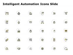 Intelligent Automation Icons Slide Checklist Powerpoint Presentation Pictures