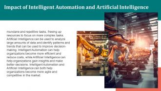 Intelligent Automation Vs Artificial Intelligence Powerpoint Presentation And Google Slides ICP Unique Attractive