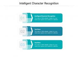Intelligent character recognition ppt powerpoint presentation ideas graphic images cpb