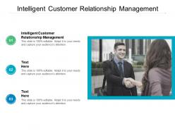 Intelligent customer relationship management ppt powerpoint presentation infographic template cpb