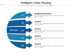 Intelligent order routing ppt powerpoint presentation slides ideas cpb