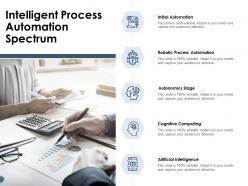 Intelligent Process Automation Spectrum Ppt Powerpoint Presentation File Model