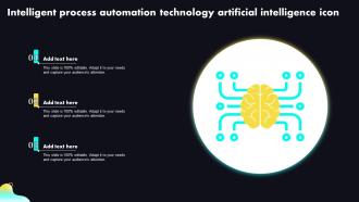 Intelligent Process Automation Technology Artificial Intelligence Icon