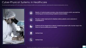 Intelligent System Cyber Physical Systems In Healthcare
