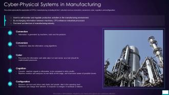 Intelligent System Cyber Physical Systems In Manufacturing