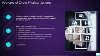 Intelligent System Features Of Cyber Physical Systems