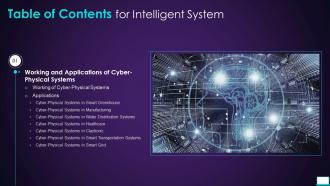 Intelligent System For Table Of Contents Ppt Slides Background Designs