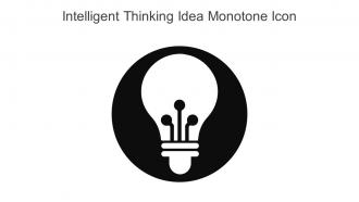 Intelligent Thinking Idea Monotone Icon In Powerpoint Pptx Png And Editable Eps Format