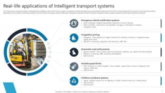 Intelligent Transport System Powerpoint Ppt Template Bundles Editable Analytical