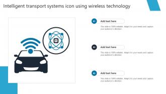 Intelligent Transport Systems Icon Using Wireless Technology