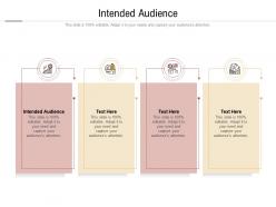 Intended audience ppt powerpoint presentation portfolio graphics download cpb