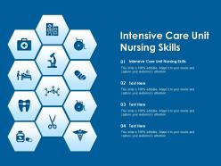Intensive care unit nursing skills ppt powerpoint presentation model format