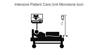 Intensive Patient Care Unit Monotone Icon In Powerpoint Pptx Png And Editable Eps Format
