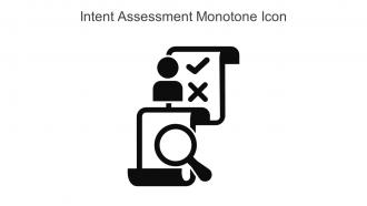 Intent Assessment Monotone Icon In Powerpoint Pptx Png And Editable Eps Format