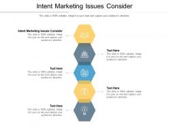 Intent marketing issues consider ppt powerpoint presentation slides structure cpb