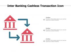 Inter banking cashless transaction icon